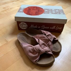 Jeffrey Campbell Sunmist Flat Cork Suede Slide